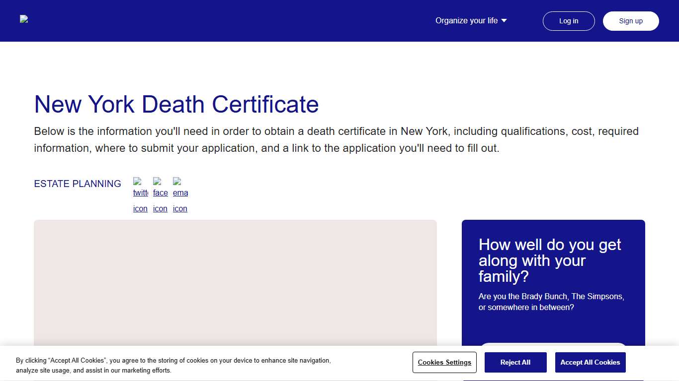 New York Death Certificate Everplans